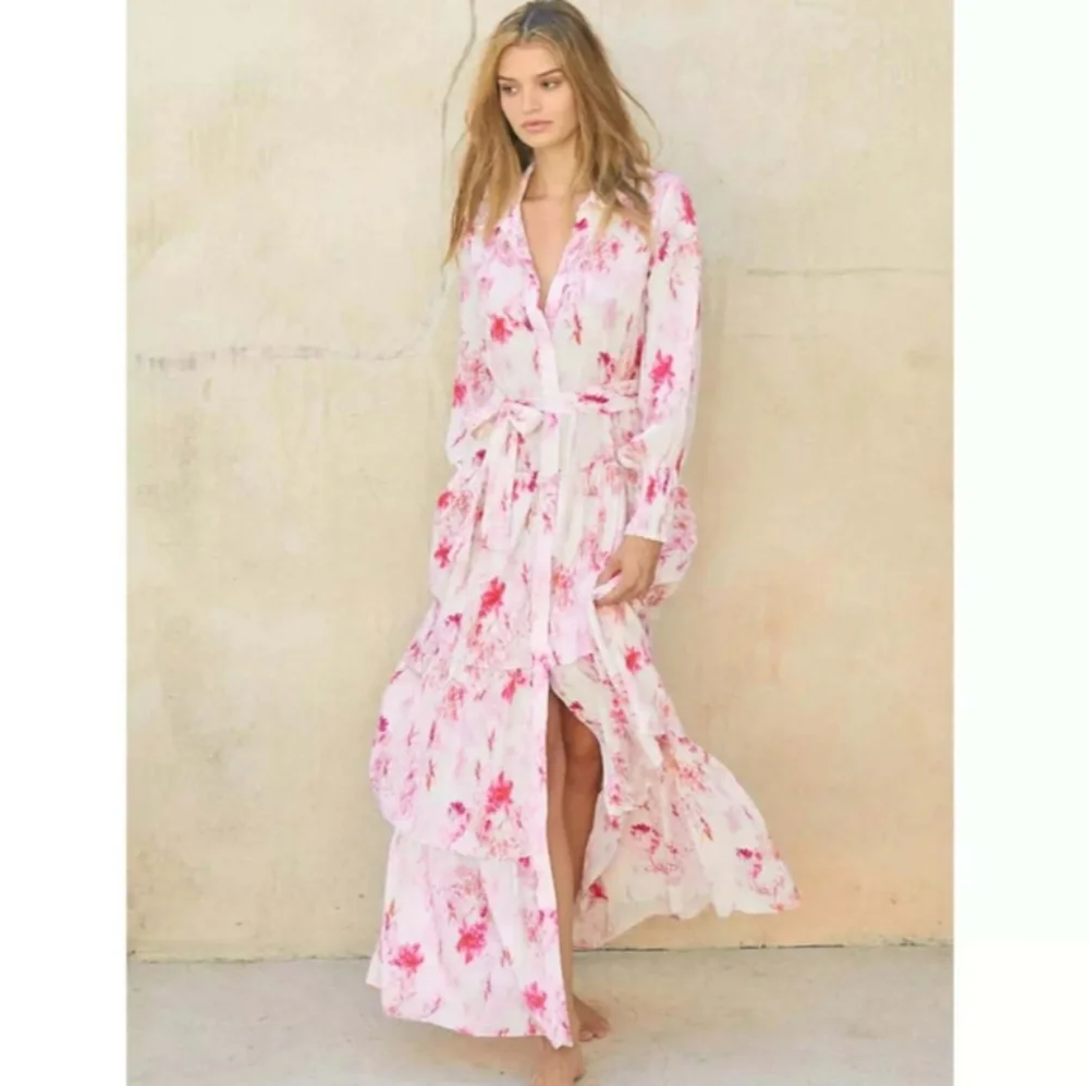 Misa Los Angeles Abigail floral tiered long sleeve maxi dress nwt size S - Picture 15 of 15